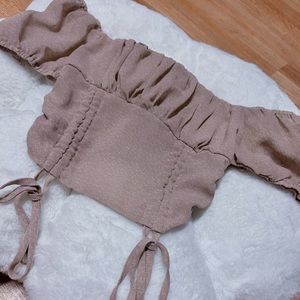 Unbranded Ruched Cropped Blouse